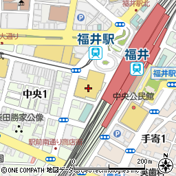 イーオン福井校周辺の地図