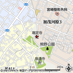 松林山専定寺周辺の地図