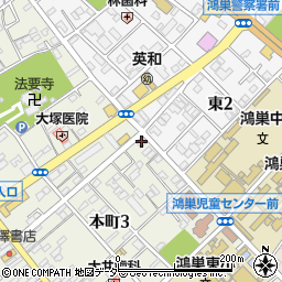 明治安田生命鴻巣営業所周辺の地図