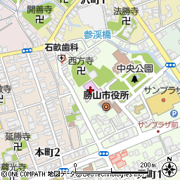 勝山市民会館周辺の地図