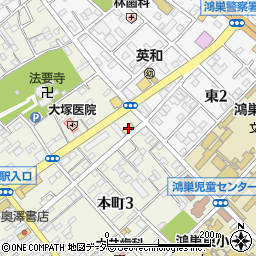 セブンイレブン鴻巣本町店周辺の地図