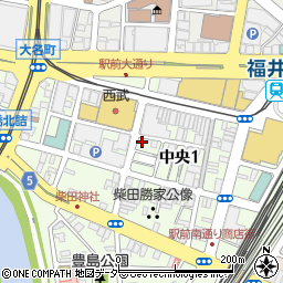 正午堂　福井店周辺の地図