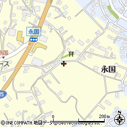 茨城県土浦市永国789-12周辺の地図