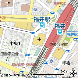 シンフォニアタワーコート福井周辺の地図