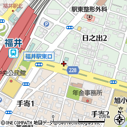 トヨタレンタリース福井福井駅東口店周辺の地図