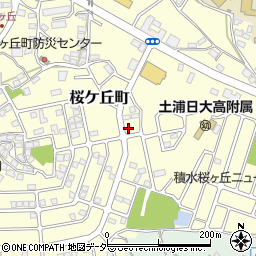 茨城県土浦市桜ケ丘町周辺の地図