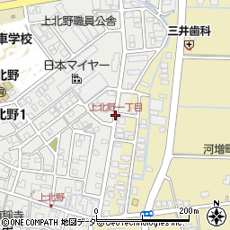 上北野一丁目周辺の地図