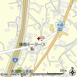 茨城県土浦市永国635-1周辺の地図