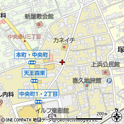 長野県岡谷市中央町3丁目1-33周辺の地図