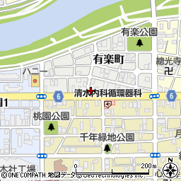 福井県福井市有楽町4-14周辺の地図