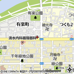 福井県福井市有楽町3-7周辺の地図