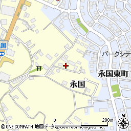 茨城県土浦市永国1008周辺の地図