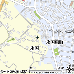 茨城県土浦市永国1010周辺の地図