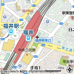 越前若狭の旬と地酒 頂き枡 福井駅前東口店周辺の地図