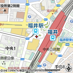 福井市観光物産館福福館周辺の地図