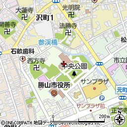 勝山市教育会館周辺の地図
