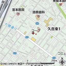 コープ久喜店駐車場周辺の地図