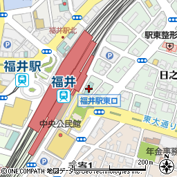 バジェットレンタカー福井駅東口店周辺の地図