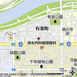 福井県福井市有楽町4-21周辺の地図