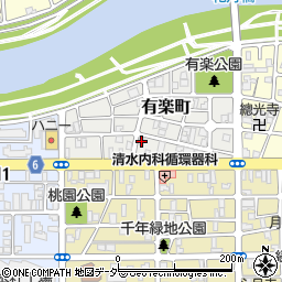 福井県福井市有楽町4-19周辺の地図