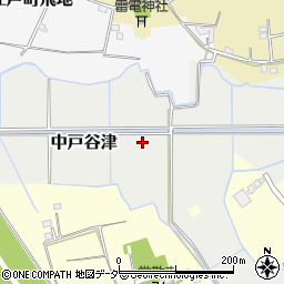 千葉県野田市中戸谷津周辺の地図