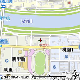 中日新聞明里販売所周辺の地図
