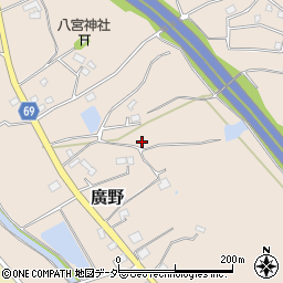 〒355-0205 埼玉県比企郡嵐山町広野の地図