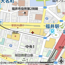 ニシカン堂福井店周辺の地図