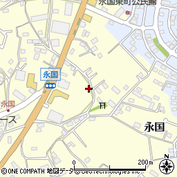 茨城県土浦市永国836周辺の地図
