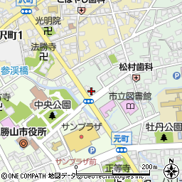 越前信用金庫勝山支店周辺の地図