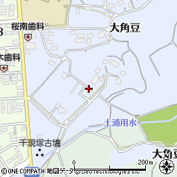 茨城県つくば市大角豆592周辺の地図