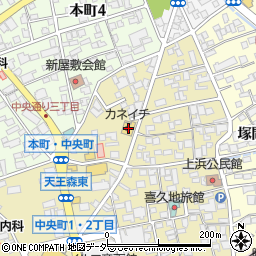長野県岡谷市中央町3丁目1-30周辺の地図