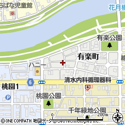 福井県福井市有楽町16-1周辺の地図