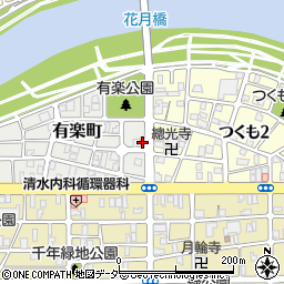 福井県福井市有楽町2-5周辺の地図