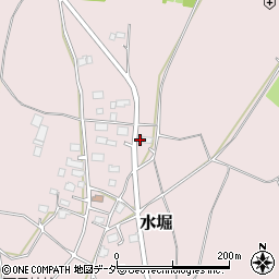 茨城県つくば市水堀343周辺の地図
