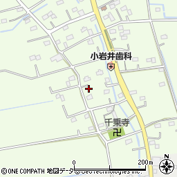 埼玉県比企郡吉見町松崎周辺の地図