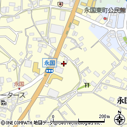 茨城県土浦市永国846-5周辺の地図
