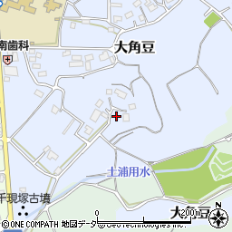茨城県つくば市大角豆599周辺の地図