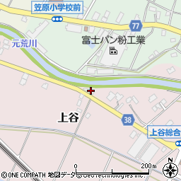 埼玉県鴻巣市上谷986周辺の地図