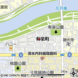 福井県福井市有楽町9周辺の地図