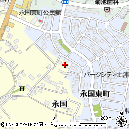 茨城県土浦市永国1029周辺の地図