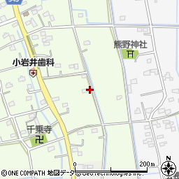 埼玉県比企郡吉見町松崎34周辺の地図