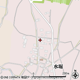 茨城県つくば市水堀周辺の地図