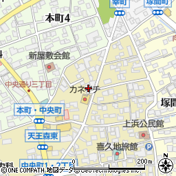 長野県岡谷市中央町3丁目1-27周辺の地図