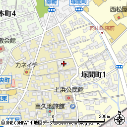 長野県岡谷市中央町3丁目4-5周辺の地図