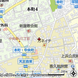 長野県岡谷市中央町3丁目1周辺の地図