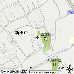 千葉県野田市新田戸周辺の地図