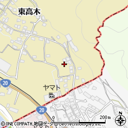 長野県諏訪郡下諏訪町東高木9042周辺の地図