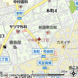 浜新聞店周辺の地図