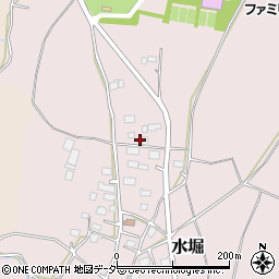 茨城県つくば市水堀447周辺の地図